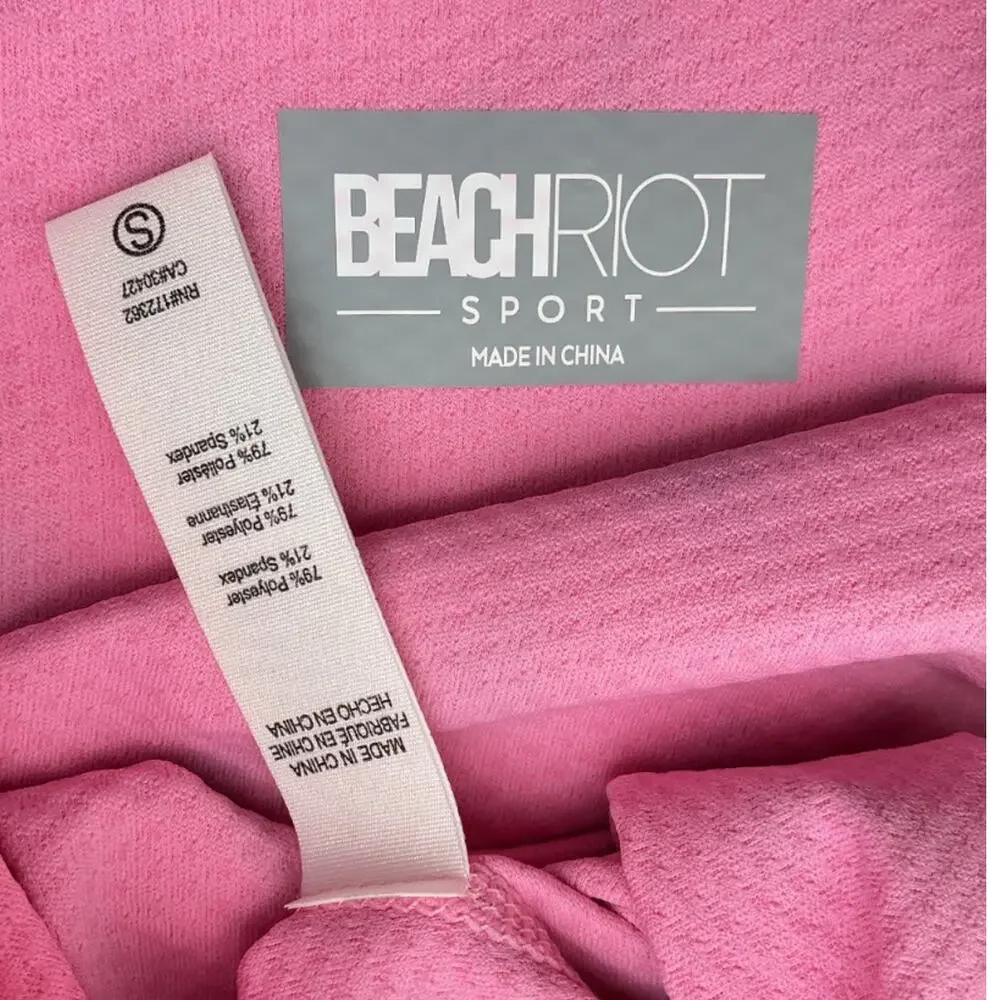 Beach Riot Patterned Fuchsia Kamara Half Zip Pullover Size S